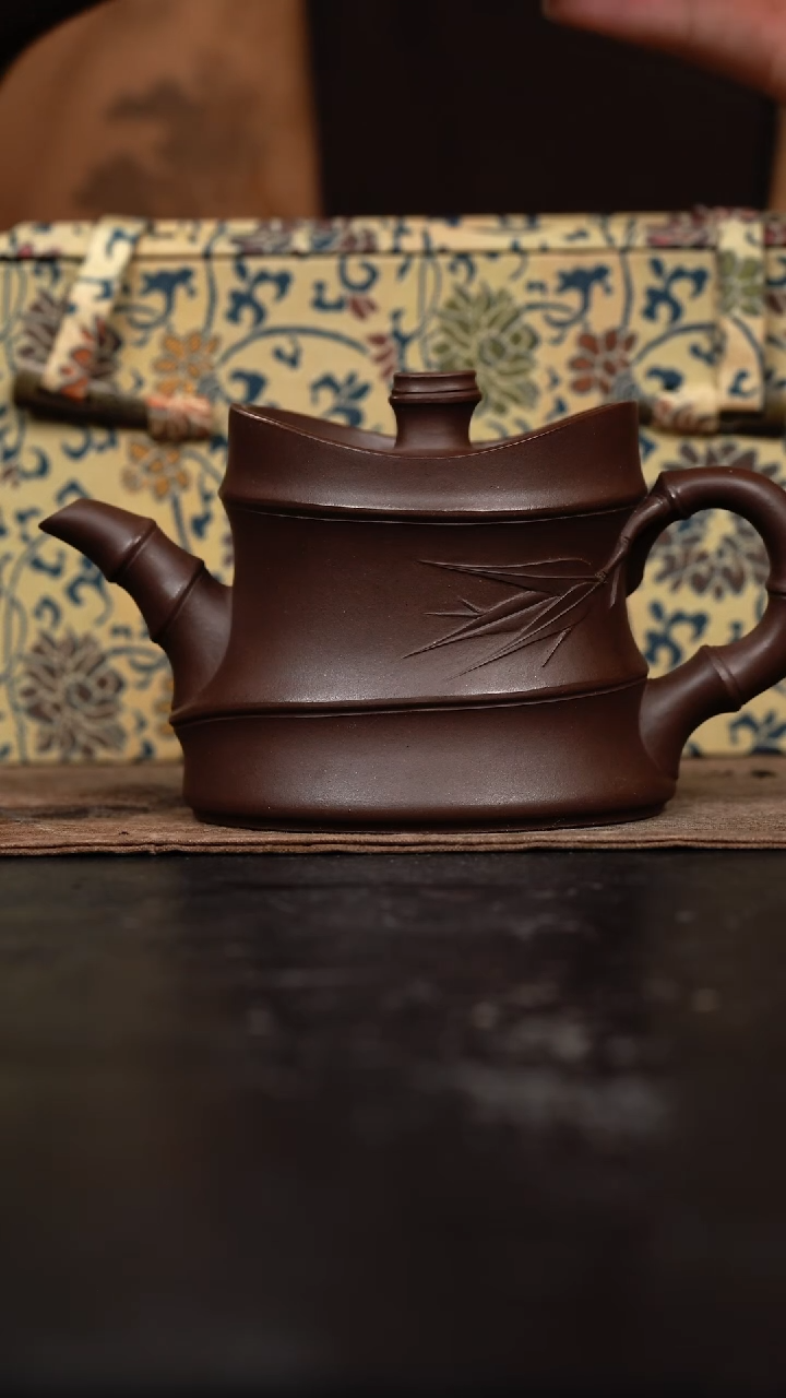 【闪购商品】紫砂茶壶早期精品元宝竹210cc