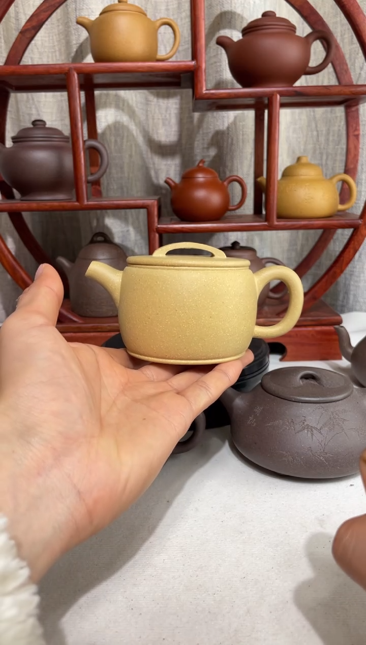 【闪购商品】紫砂茶壶宝山墨绿汉瓦205cc