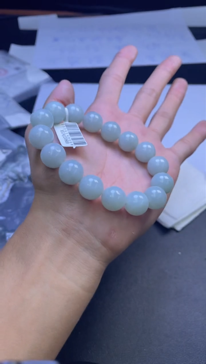 未镶嵌定制翡翠珠串