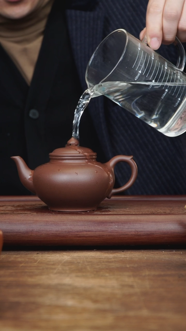 【闪购商品】紫砂茶壶280ml 全手笑樱 紫泥