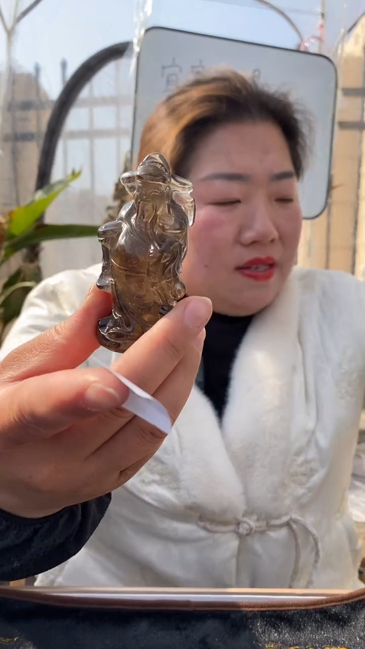 【闪购商品】水晶财神未镶嵌茶水晶财神DD406