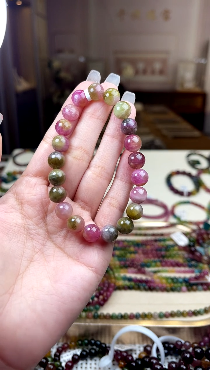 【闪购商品】碧玺/未镶嵌9mm+碧玺单圈多样性发货