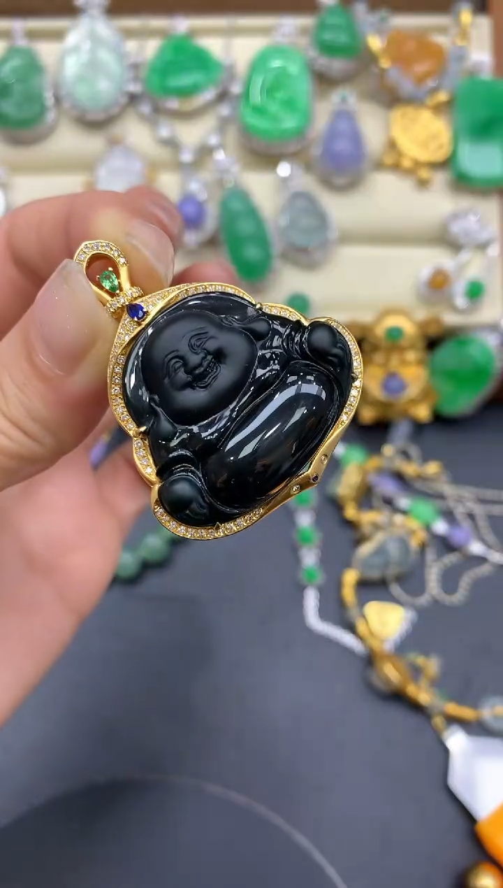 【闪购商品】翡翠颈饰18K金镶嵌608-中国好珍宝