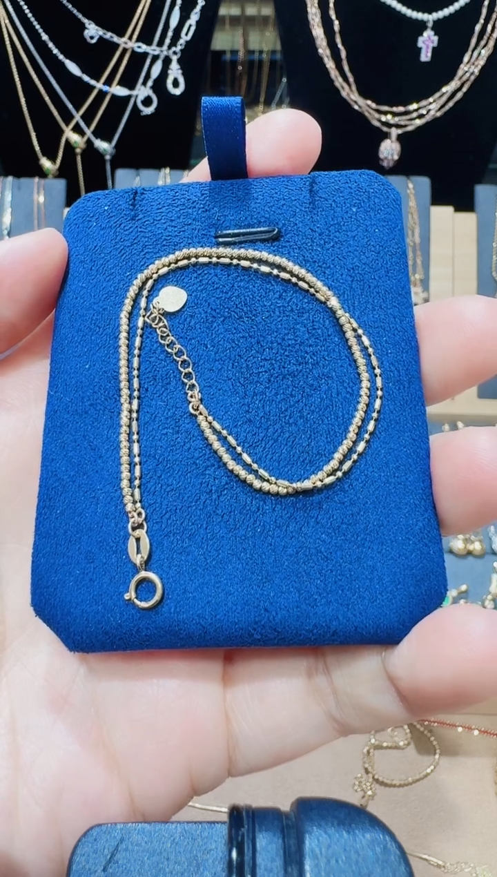 【闪购商品】18K金手链珠珠手链双层