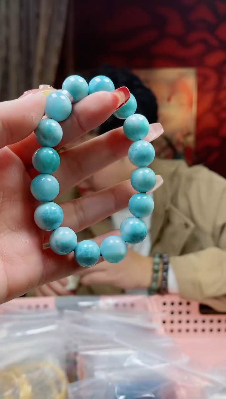 【闪购商品】针钠钙石（海纹石）手串未镶嵌13MM多样性发其一
