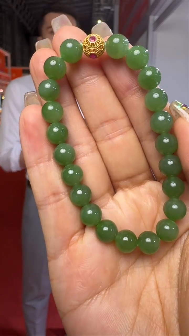 手链未镶嵌和田玉上海国际珠宝展假一罚十
