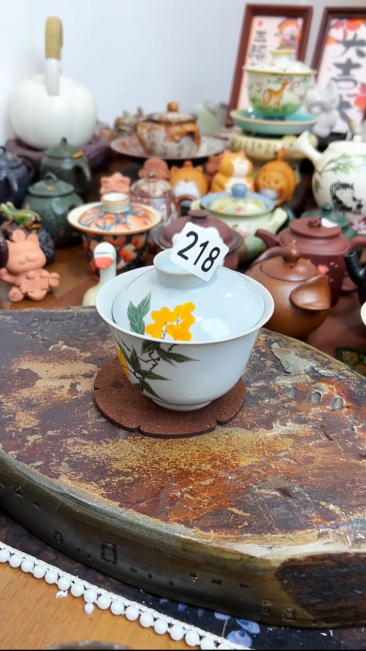   【茶瓷物语】草木灰盖碗218