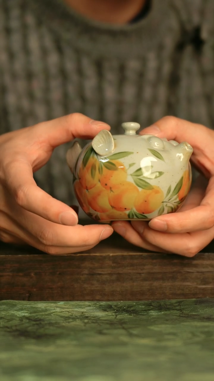 釉下彩手工手绘瓷器青诗集手工手绘瓷器