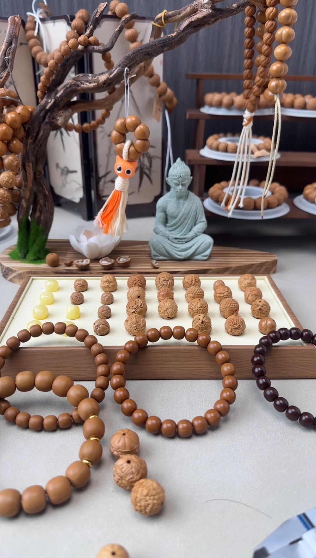 把件猴头核桃白*单颗雕刻