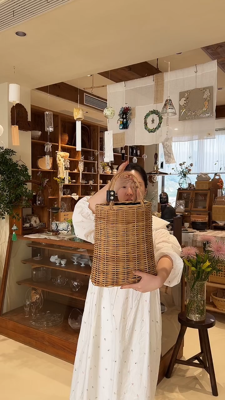 茶道摆件0000竹编手拎包3001