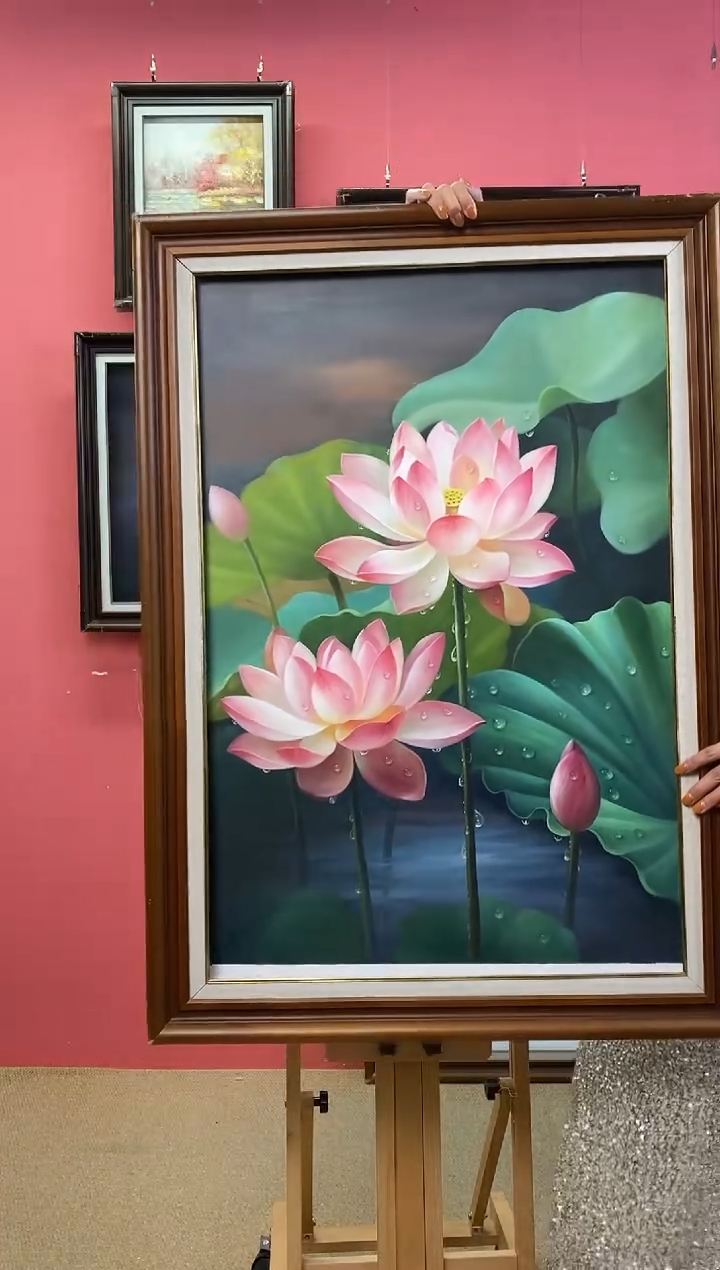 油画海****锁尺寸60*90画芯（不含框）