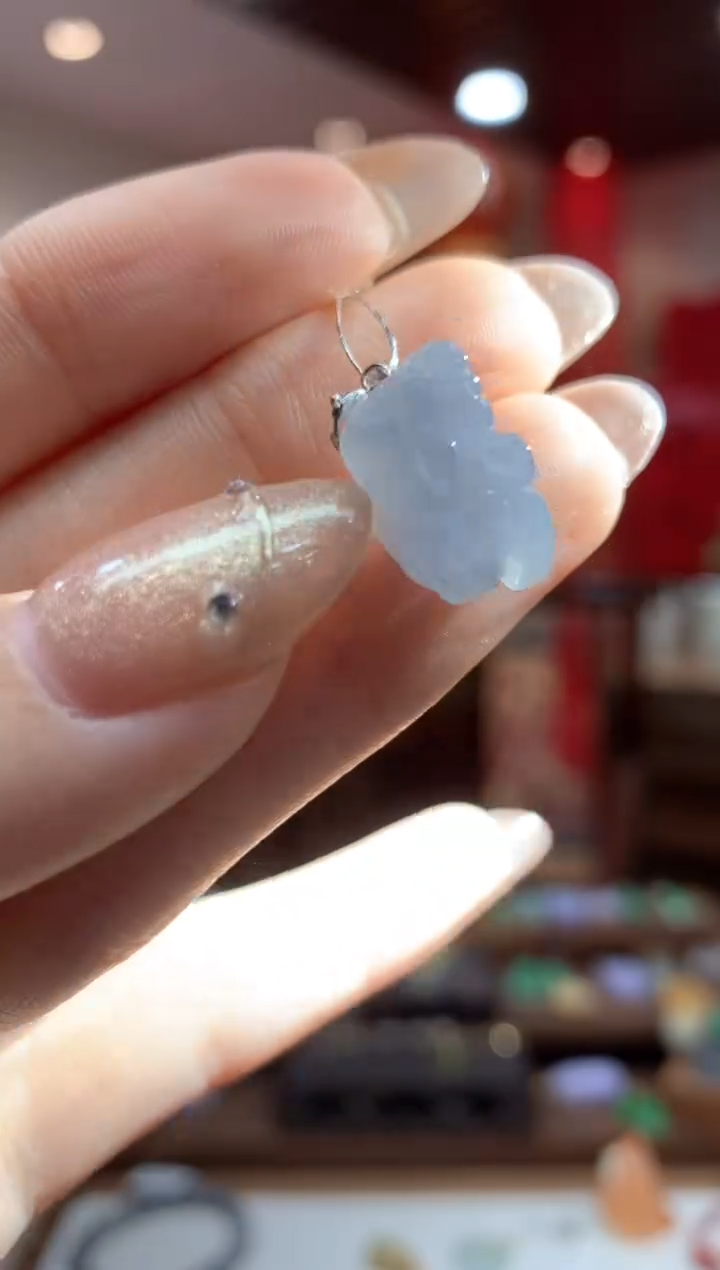 【闪购商品】翡翠吊坠(不含链)18K金镶嵌貔貅