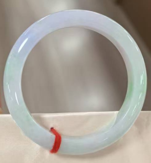 纯天然缅甸翡翠春彩手镯