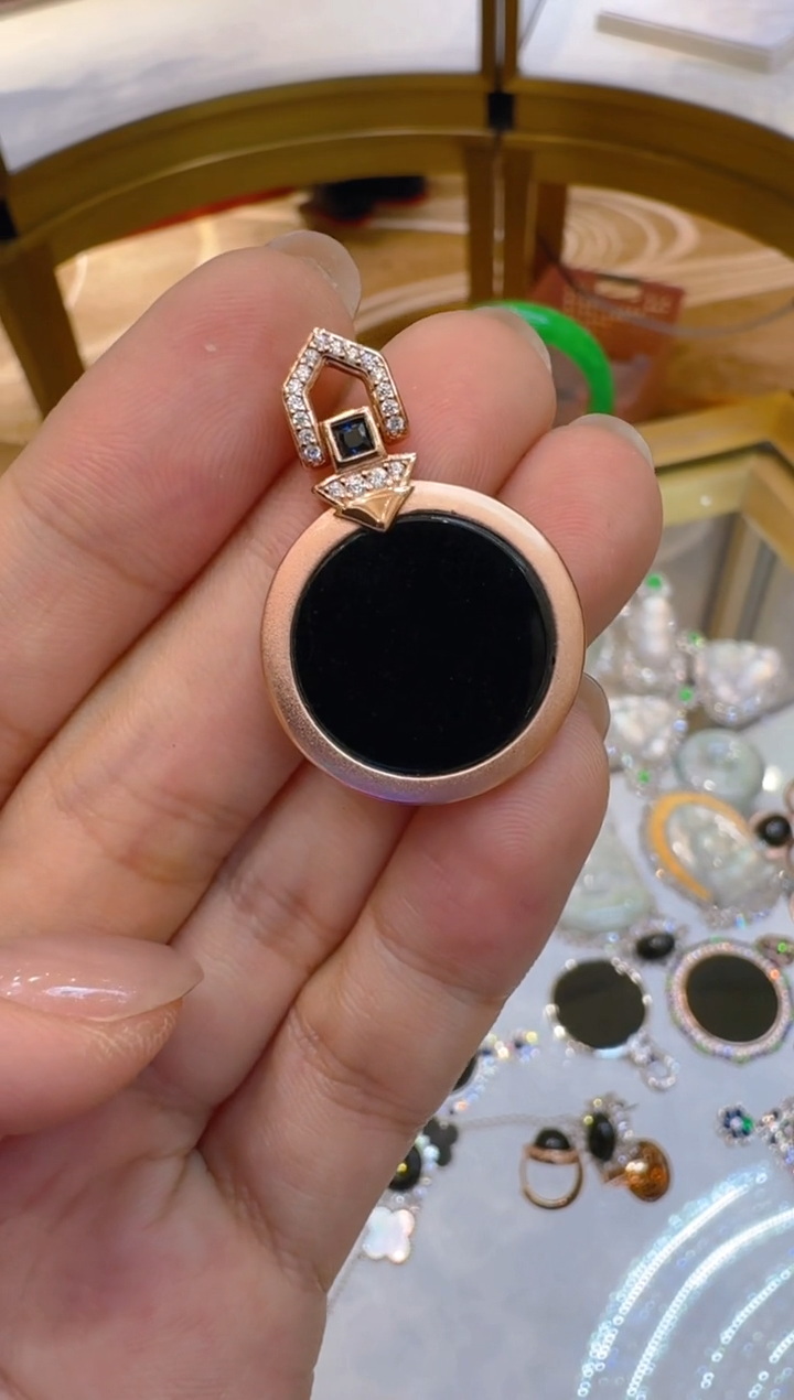 吊坠(不含链)银S925镶嵌翡翠多样性团购发一件