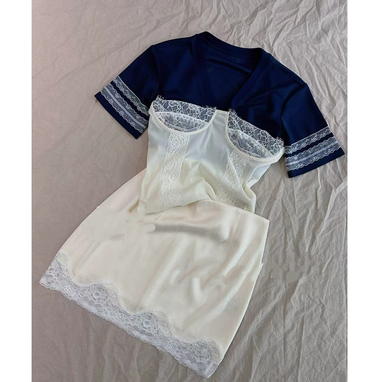 主播推荐-小众系列白雪公主系列甜美蕾丝半身裙