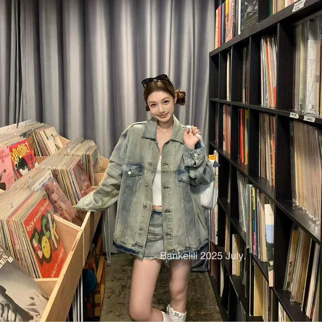 851牛仔尖子生 复古美式羽绒牛仔外套