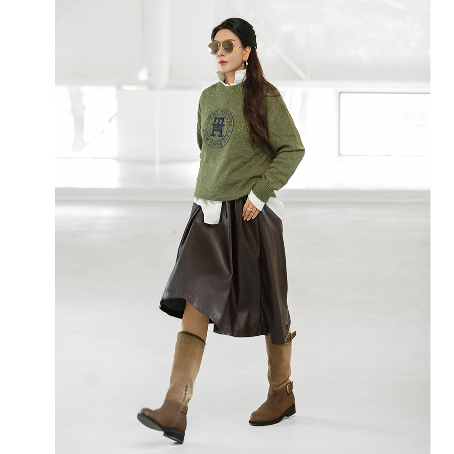 MG-Magic Garden “骑士叠影堆堆靴” 百搭时尚大气 MG254Q059