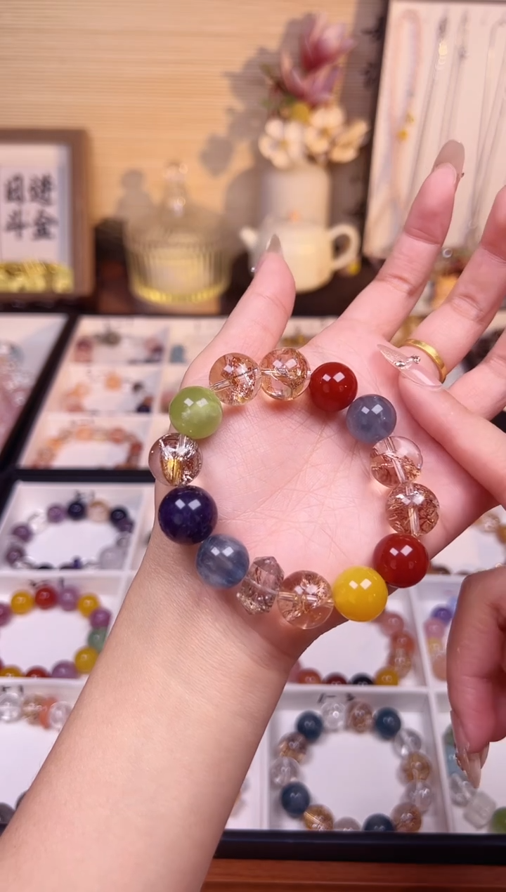 未镶嵌手链水晶青花瓷
