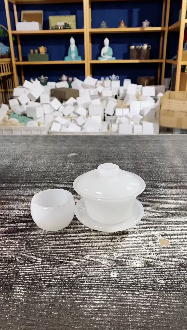 【闪购商品】其他纯色琉璃盖碗+同款杯