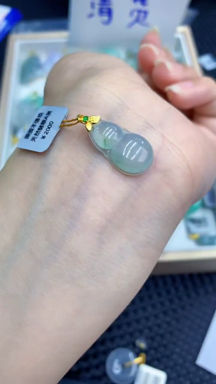 【闪购商品】翡翠颈饰18K金镶嵌            8