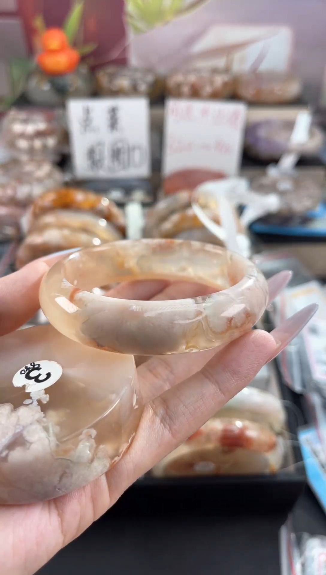 未镶嵌手镯石英质玉56