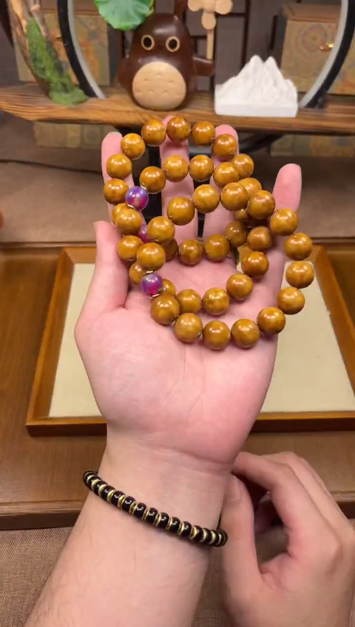 手串紫金鼠14火焰纹大光珠