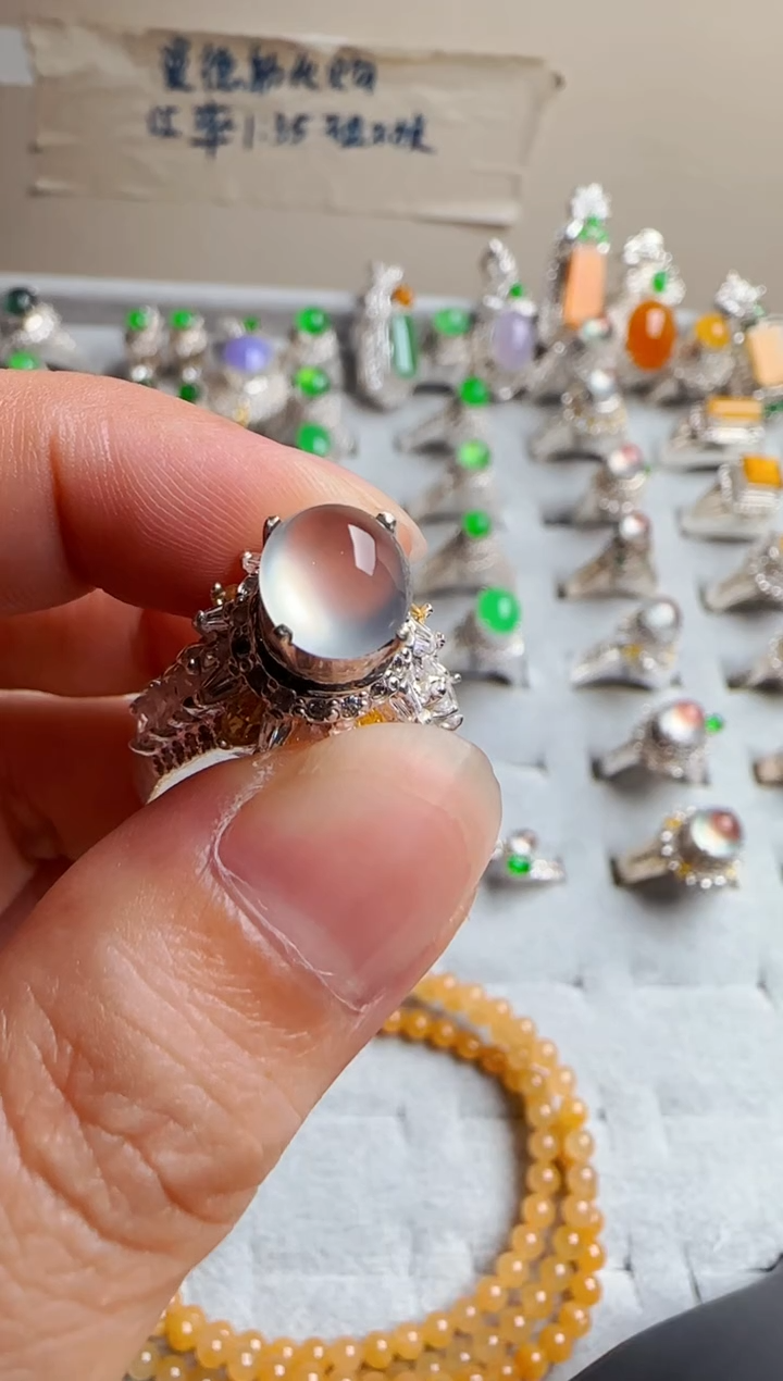 【闪购商品】定制翡翠未镶嵌冰种翡翠戒面