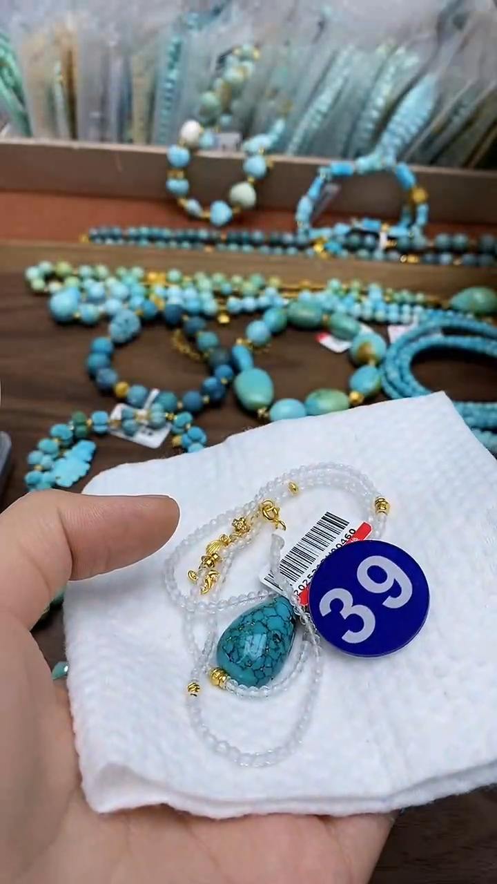 【闪购商品】绿松石项链银S925镶嵌39