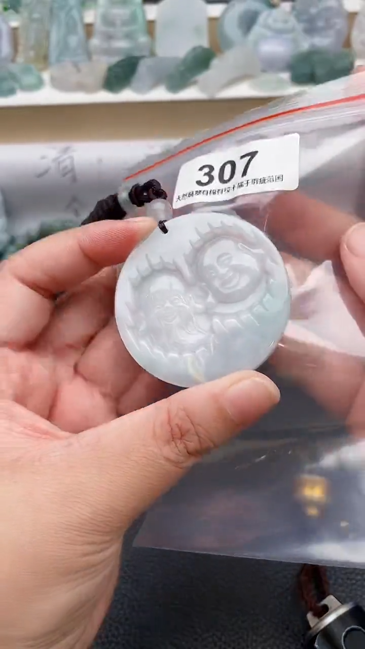 颈饰未镶嵌翡翠天然缅甸翡翠A货307