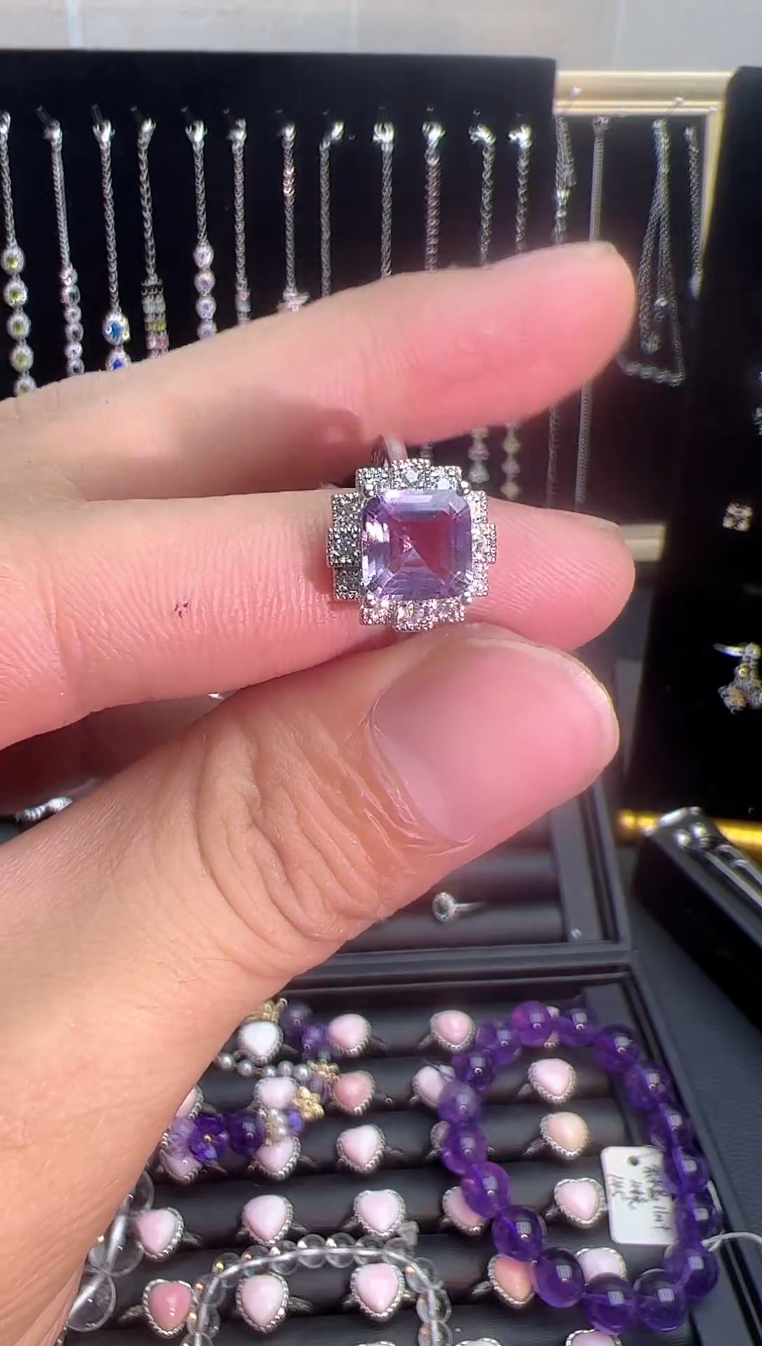 【闪购商品】紫晶戒指银S925镶嵌00000