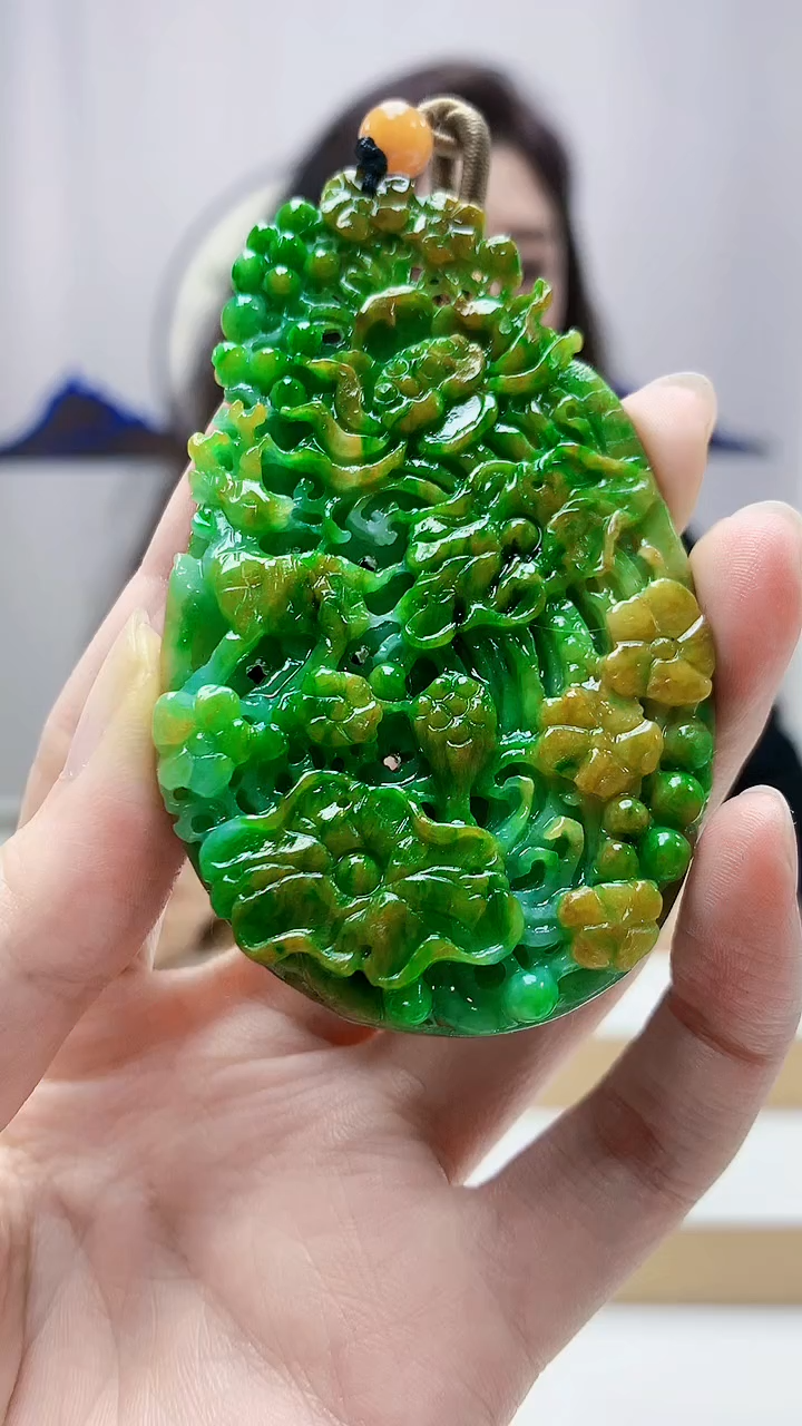 未镶嵌定制翡翠4829zm-毛货挂件91