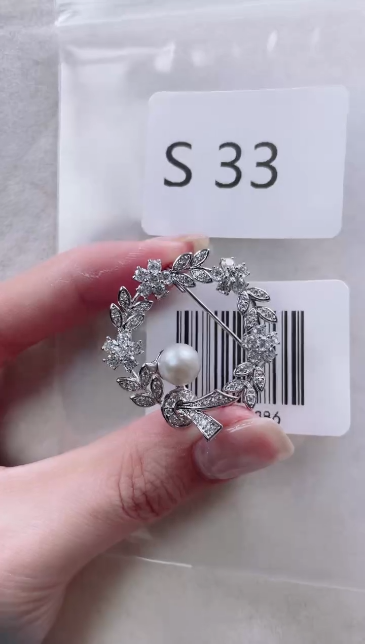 【闪购商品】海水珍珠胸针未镶嵌S33