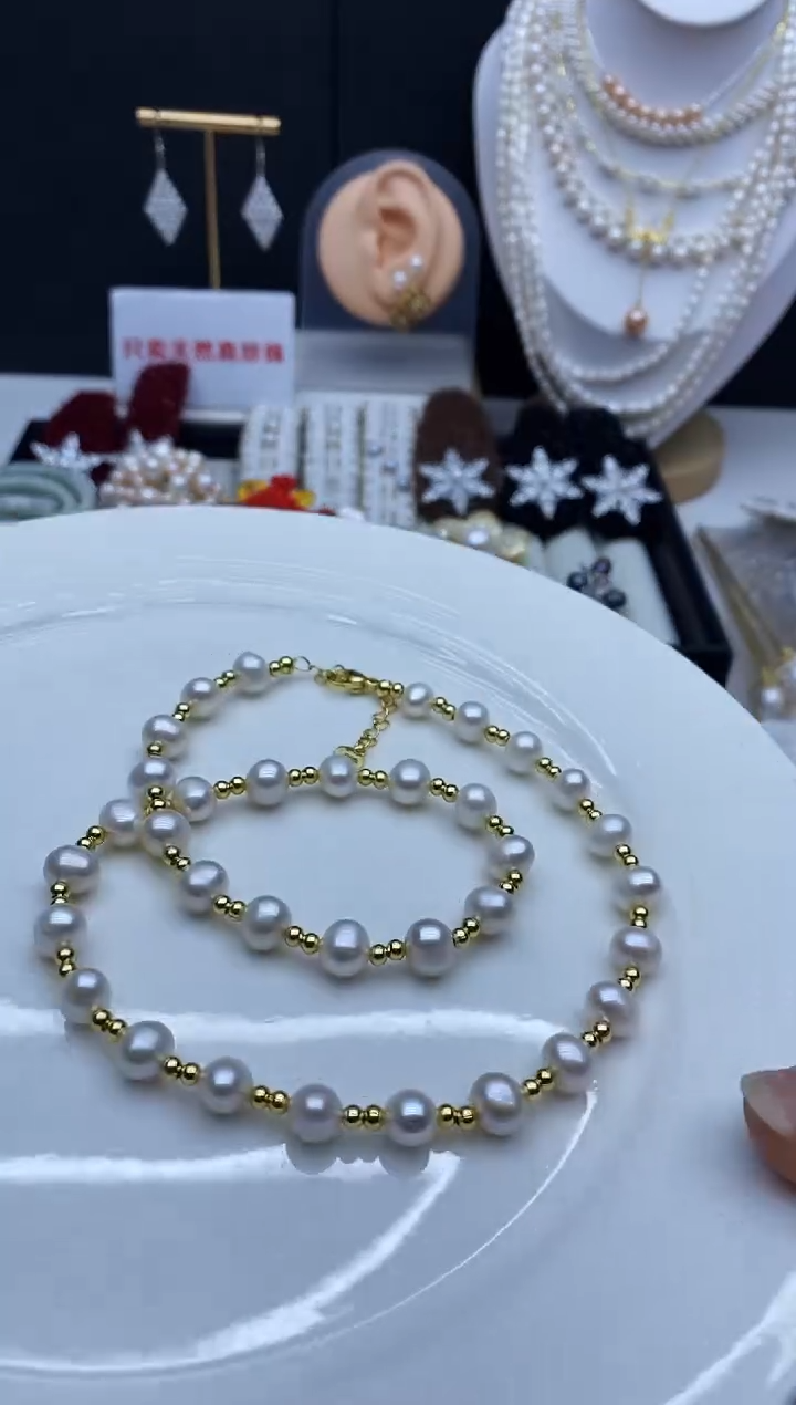 项链未镶嵌淡水珍珠多样性发其一