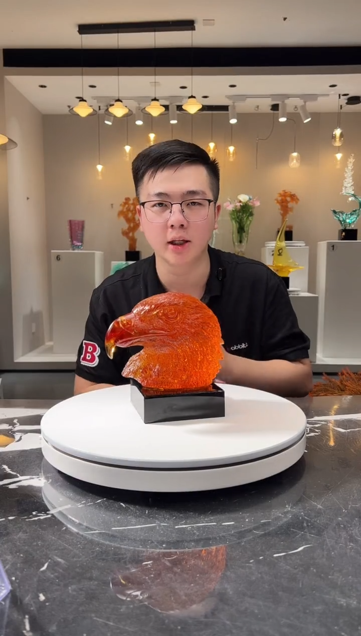 摆件巴比特美学-鹰首+底座