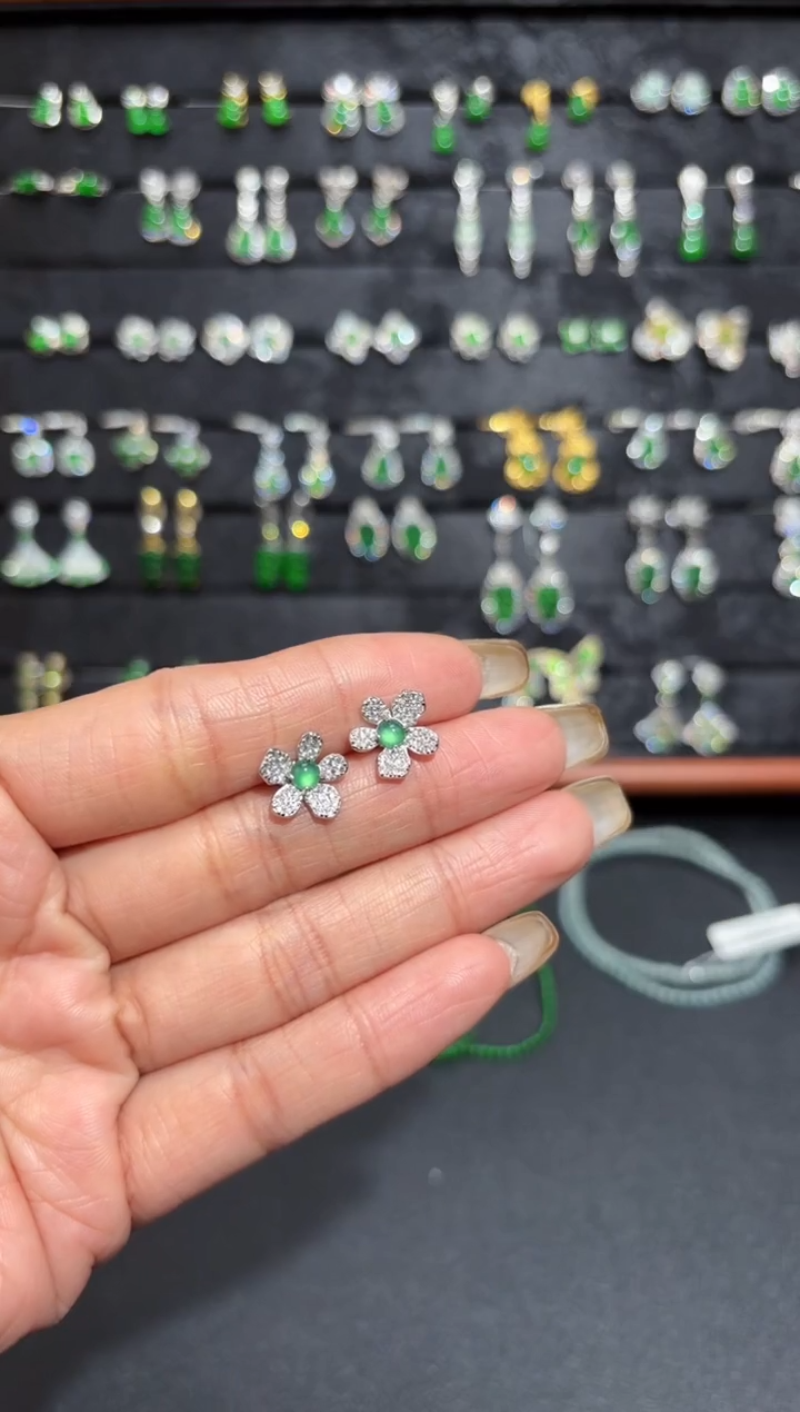 【闪购商品】翡翠颈饰银S925镶嵌蛋面/支持复检/一件