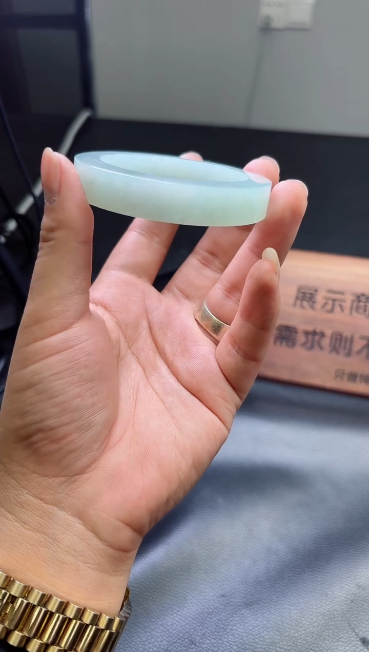 未镶嵌手镯定制翡翠锦*手镯定制