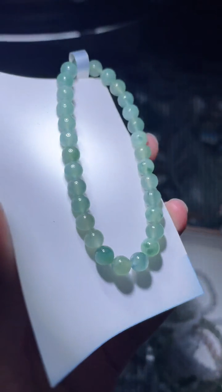 未镶嵌定制翡翠天然缅甸A货翡翠手串36