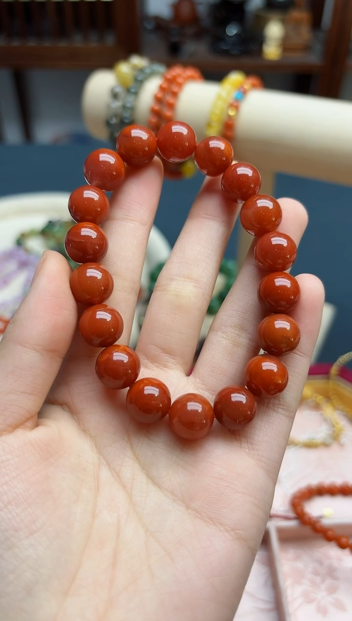 【闪购商品】南红玛瑙手串未镶嵌南红11+mm手串*1 JMC