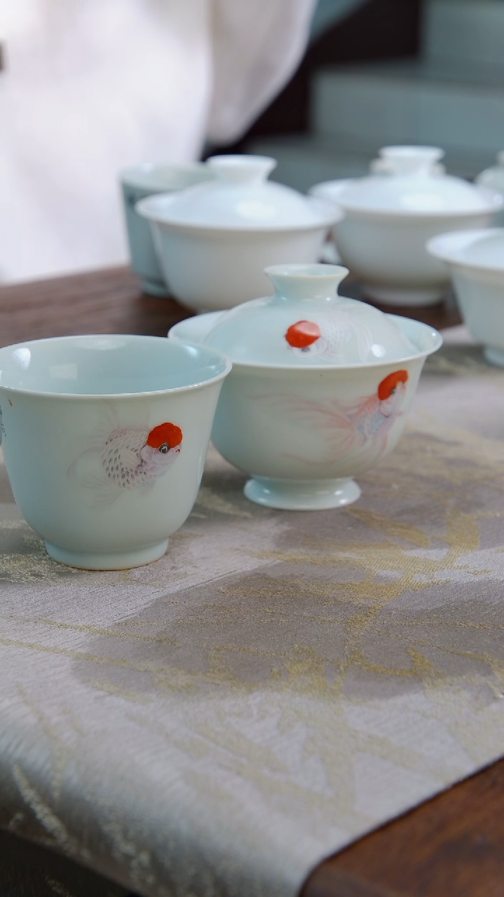 【闪购商品】据微堂鸿运当头盖碗+鸿运当头闻香杯