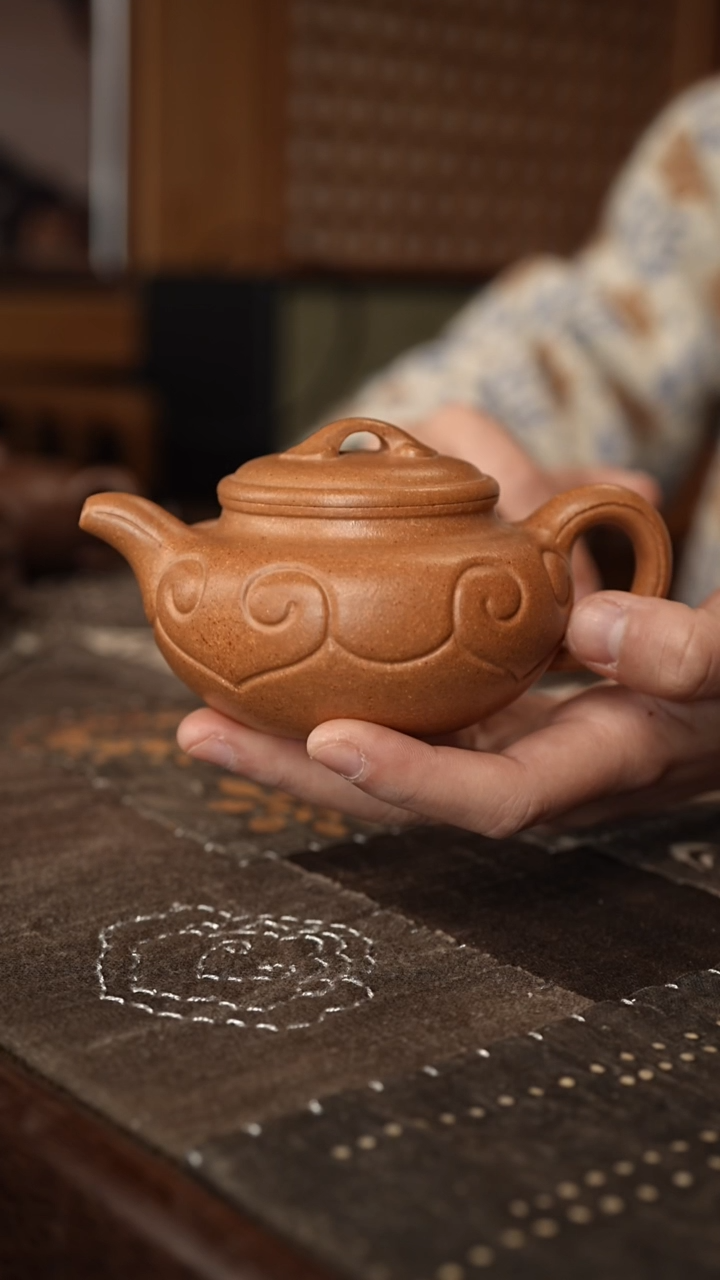 【闪购商品】段泥茶壶仿古如意金黄段全手111111