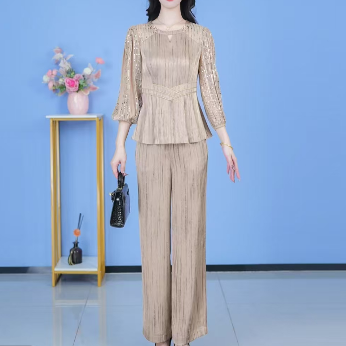 T春季新款套装两件套时尚优雅减龄洋气套装气质