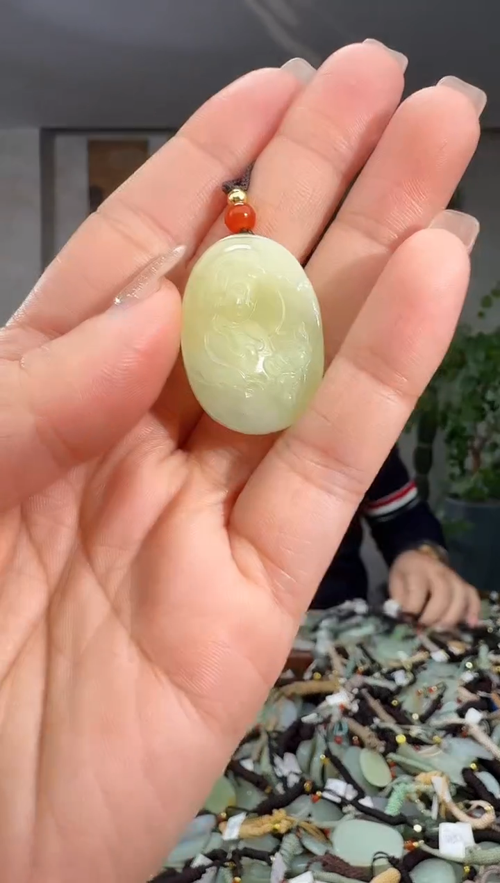 颈饰未镶嵌和田玉拍一发一多样性发货