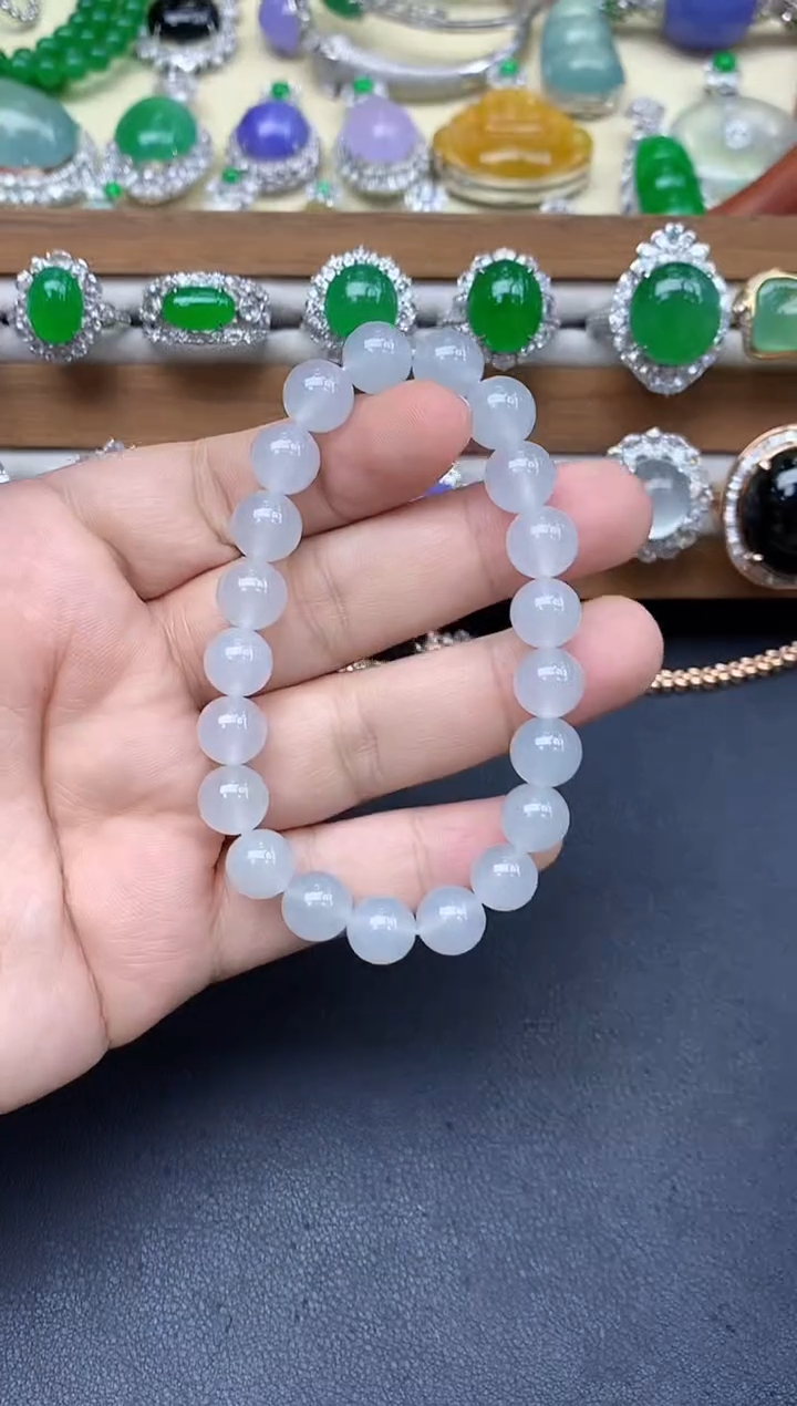 未镶嵌手链翡翠445-中国好珍宝