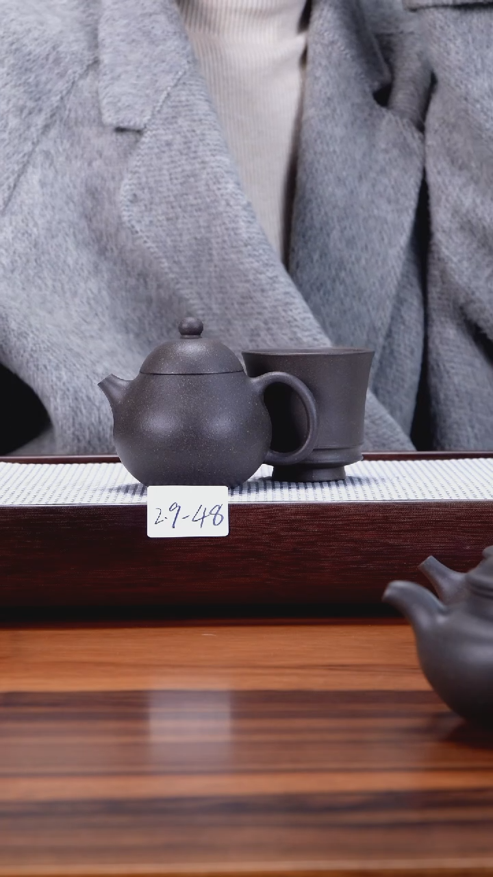 【闪购商品】紫砂茶壶2.9-48点搪 天青文旦带杯180