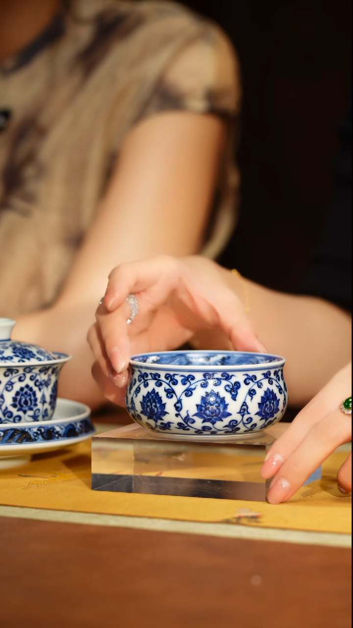 MS墨舍柴窑金刚莲平底大炉式杯