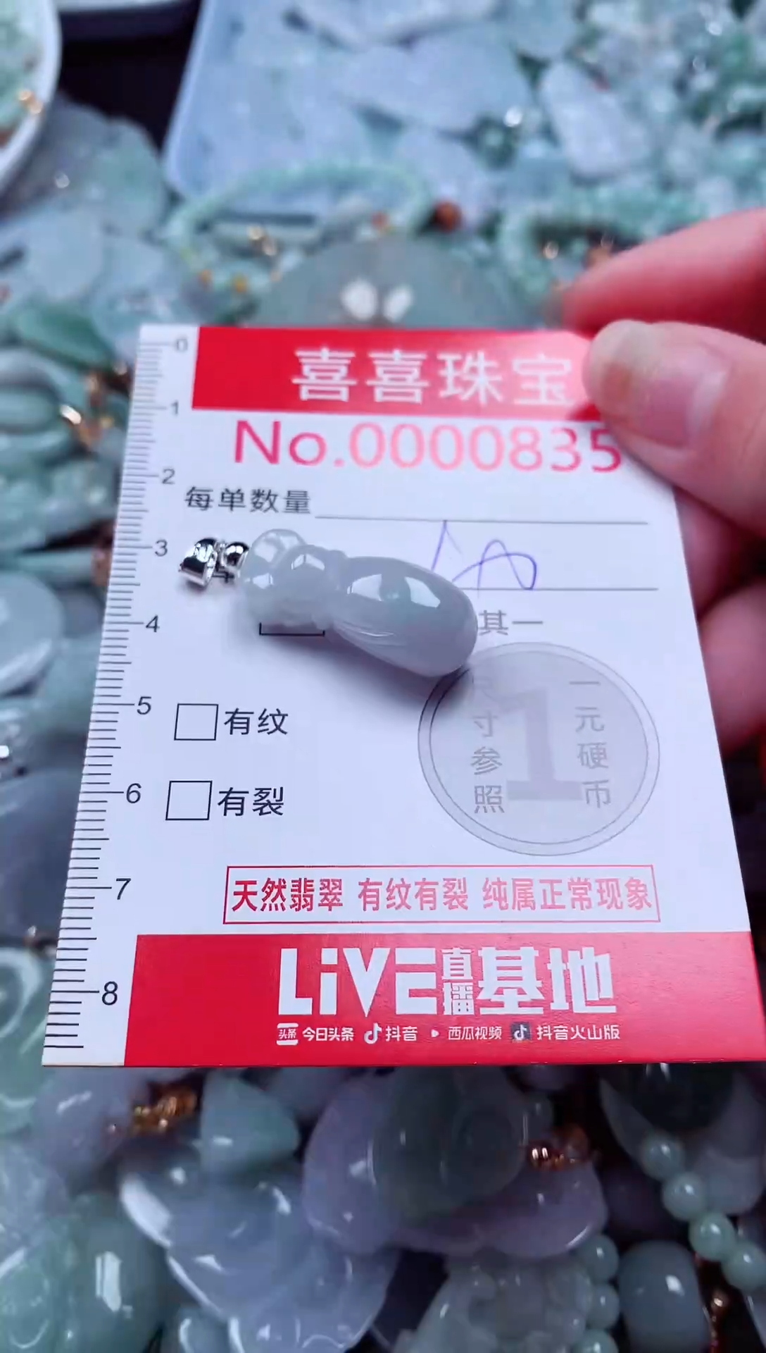 吊坠(不含链)未镶嵌翡翠835