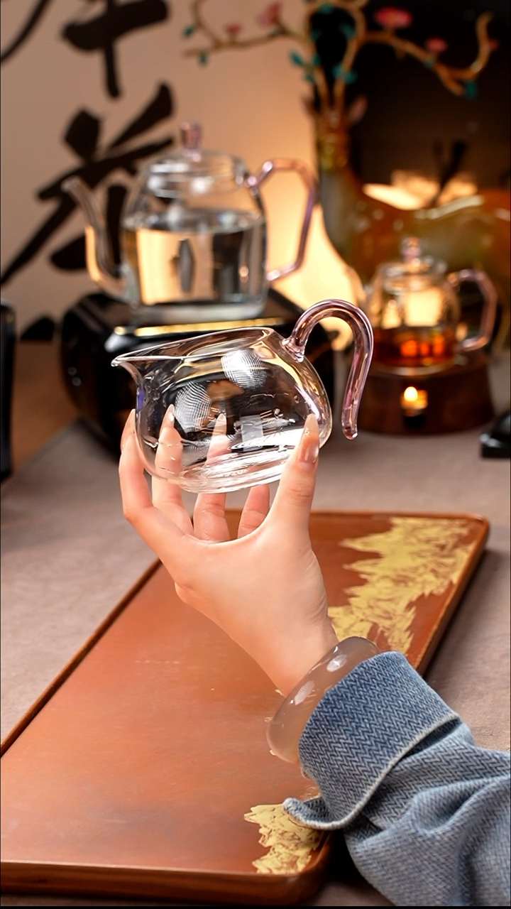 暗香疏影/晶彩锦文匀杯/浅粉