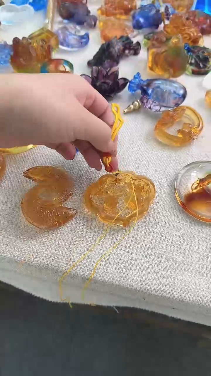 手工艺品琉璃8双鱼+双鱼