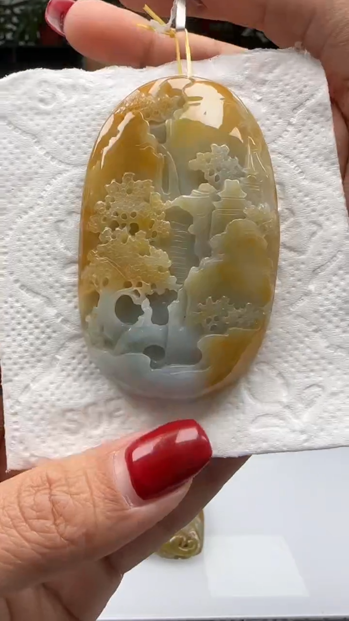 【闪购商品】翡翠颈饰未镶嵌天然翡翠A货吊坠