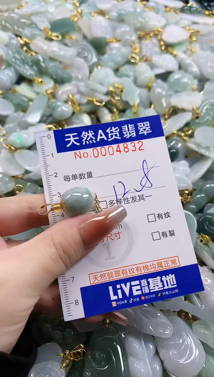 颈饰未镶嵌翡翠天然A货翡翠